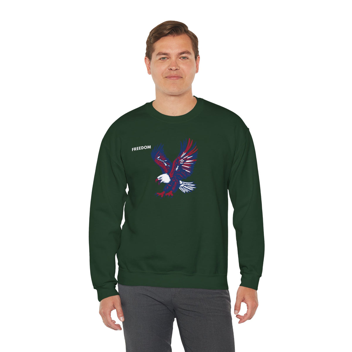 FREEDOM Eagle Sweatshirt Premium Design SKIALFA Unisex