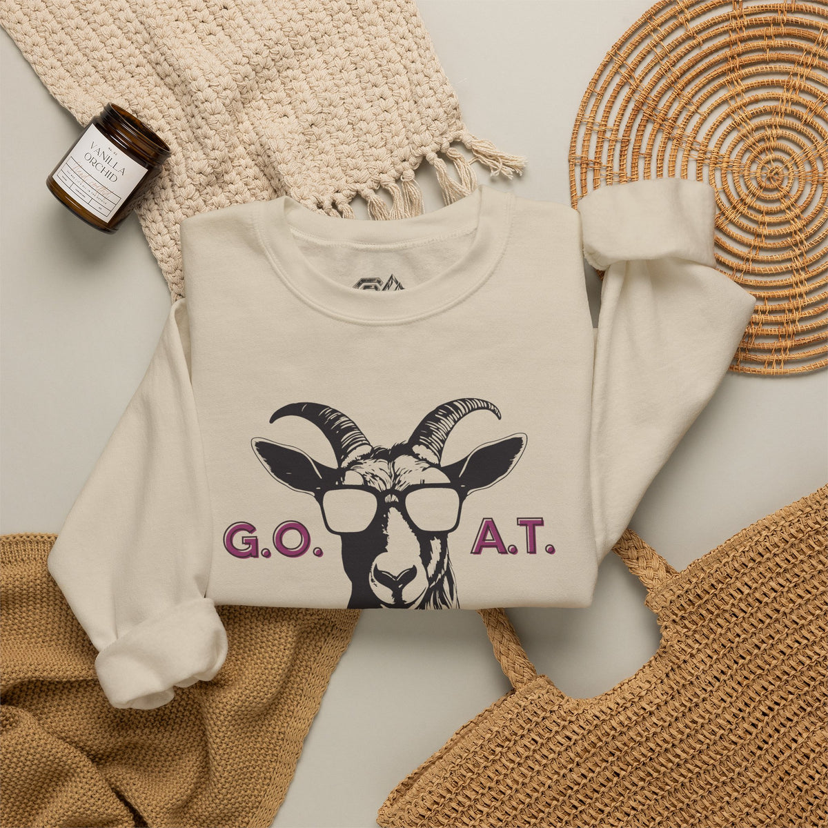 G.O.A.T. Goat Sweatshirt Premium Design SKIALFA Unisex