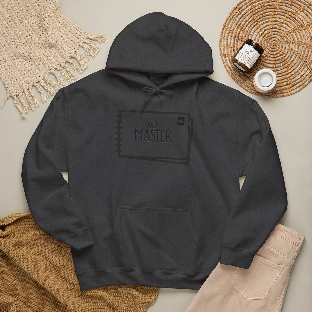 NO MASTER Hoodie Premium Design SKIALFA Unisex