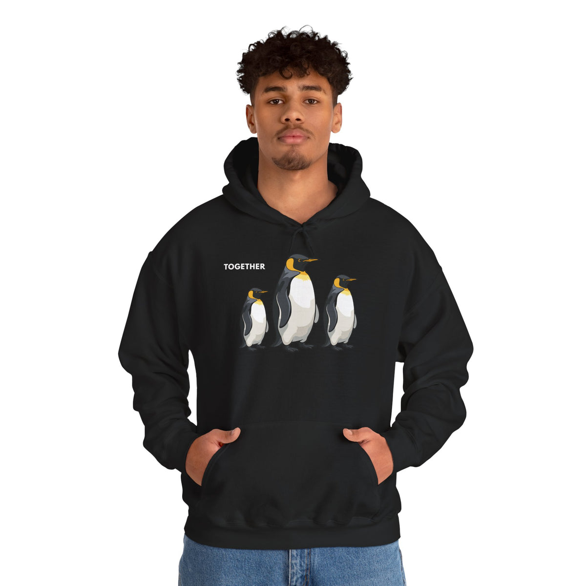 TOGETHER Penguin Hoodie Premium Design SKIALFA Unisex
