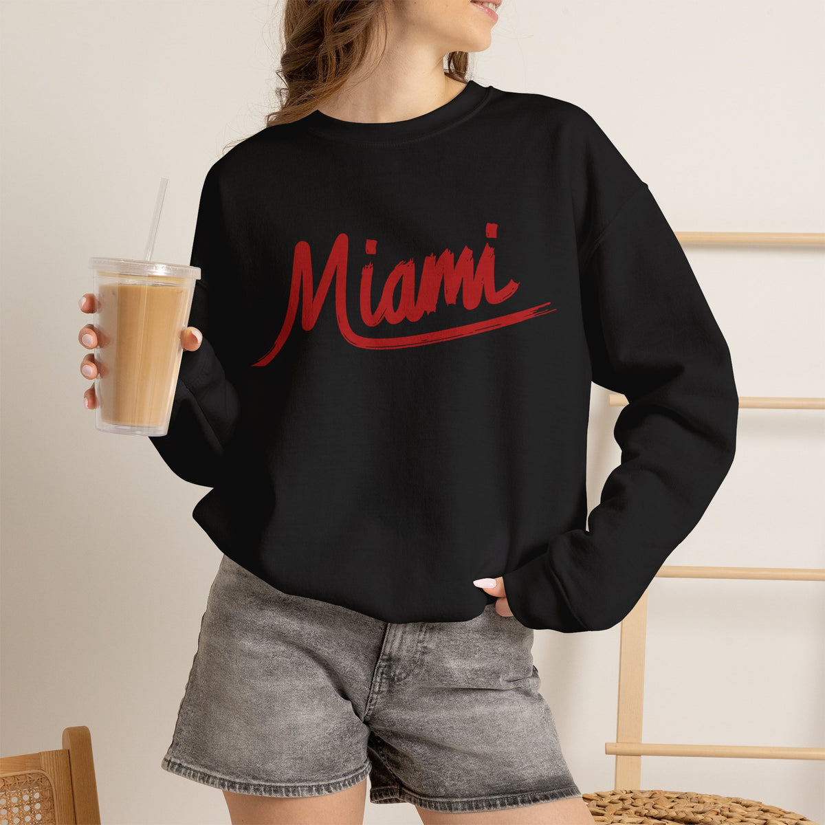 Miami Sweatshirt Premium Design SKIALFA Unisex