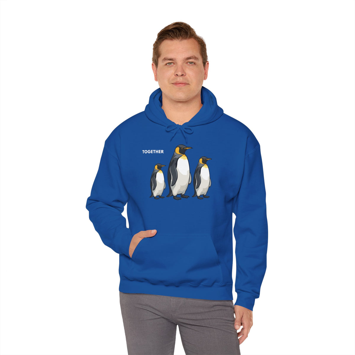 TOGETHER Penguin Hoodie Premium Design SKIALFA Unisex