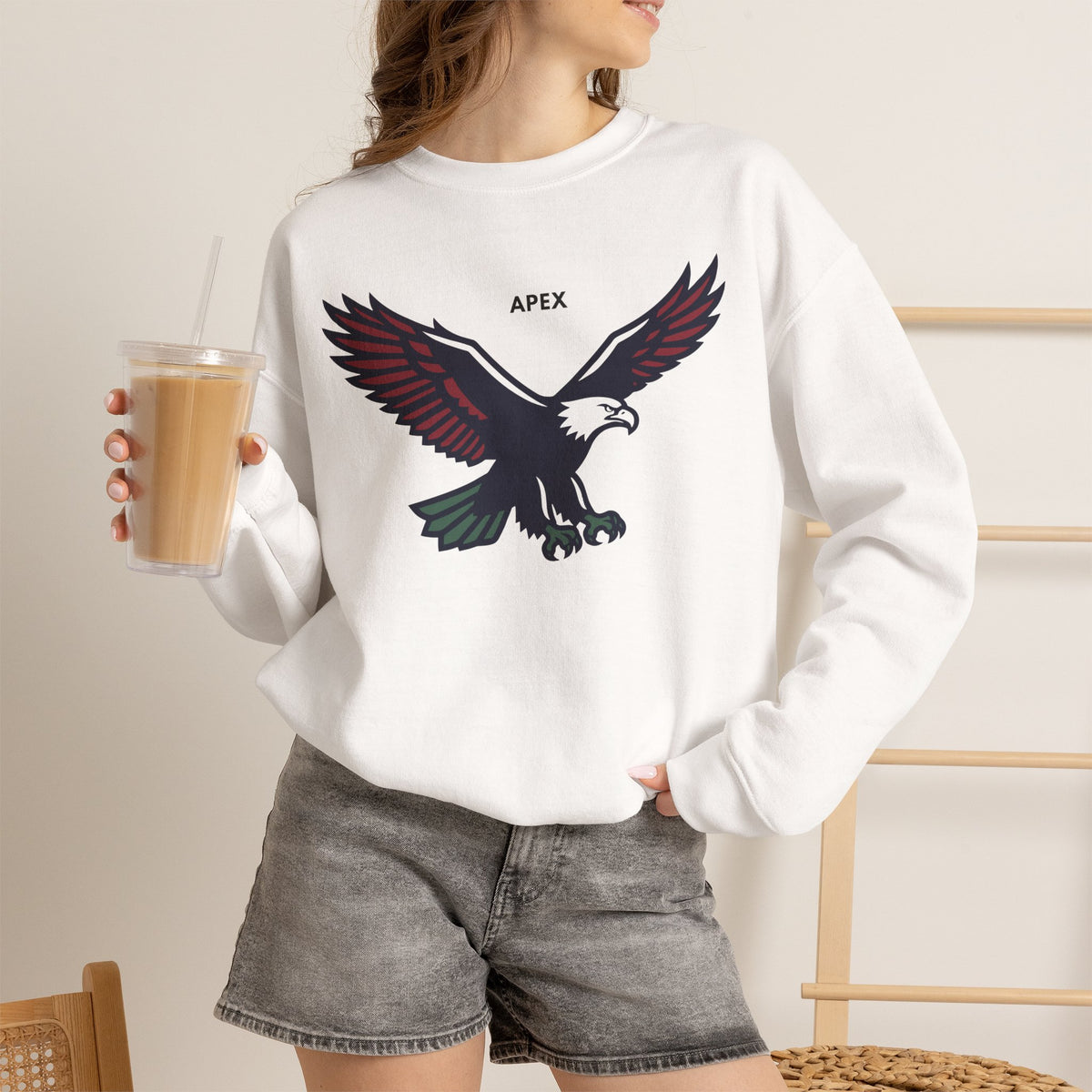 APEX Eagle Sweatshirt Premium Design SKIALFA Unisex