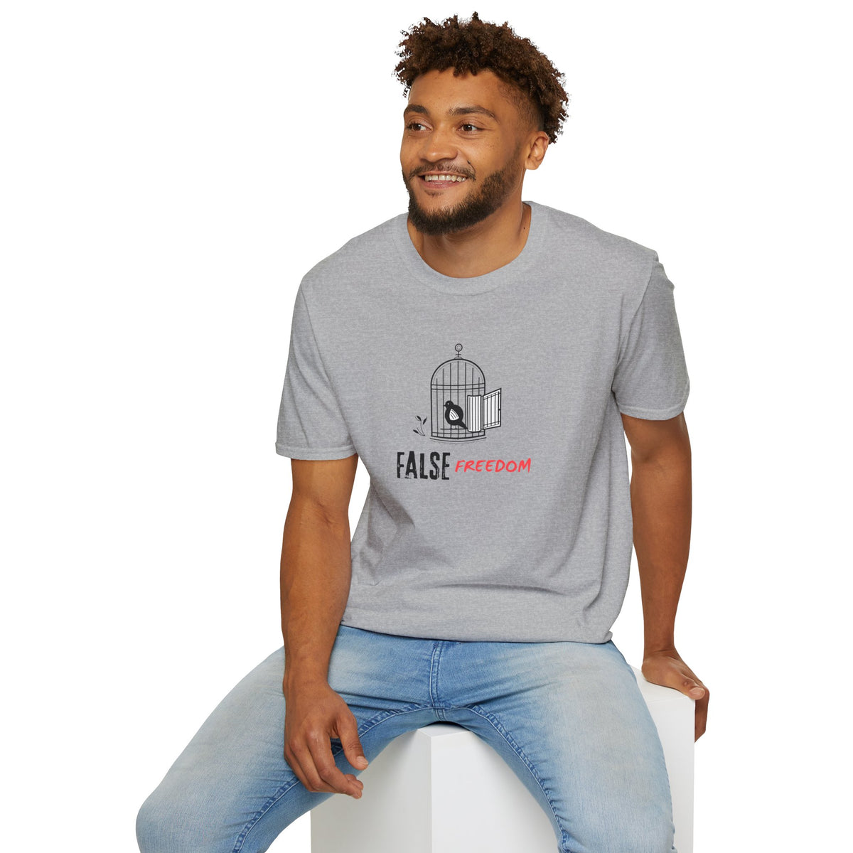 FALSE FREEDOM T-Shirt Premium Design SKIALFA Unisex
