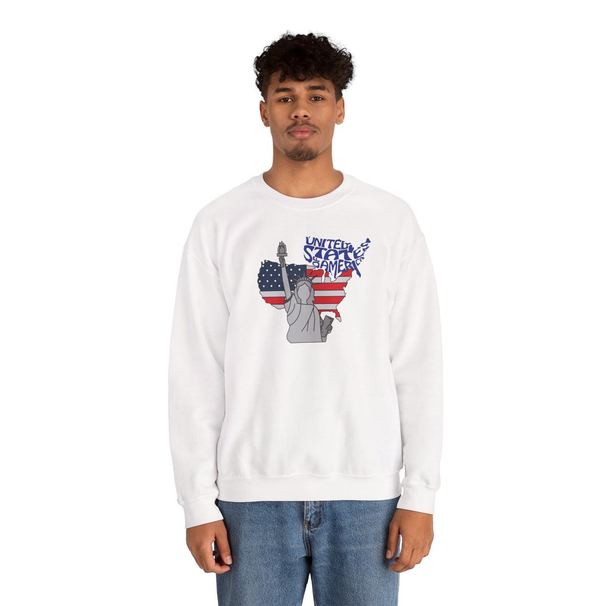United States of America Sweatshirt Premium Design SKIALFA Unisex