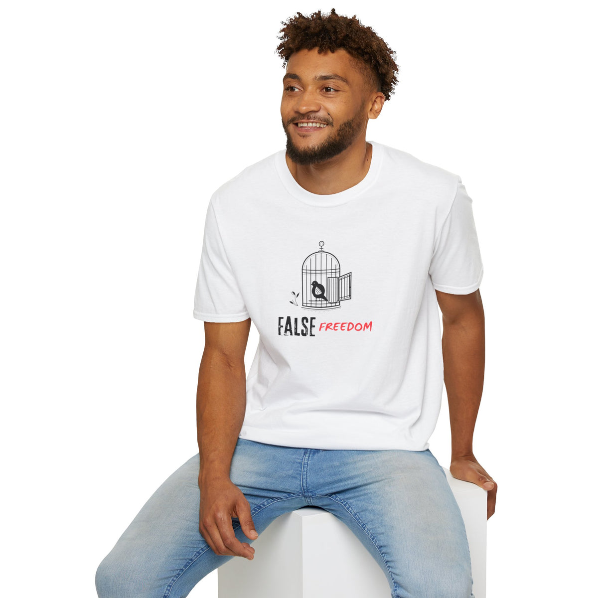 FALSE FREEDOM T-Shirt Premium Design SKIALFA Unisex