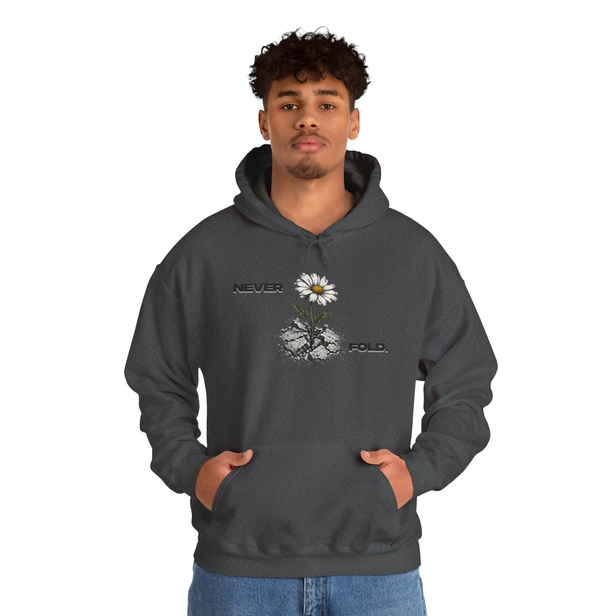 NEVER FOLD. Hoodie Premium Design SKIALFA Unisex