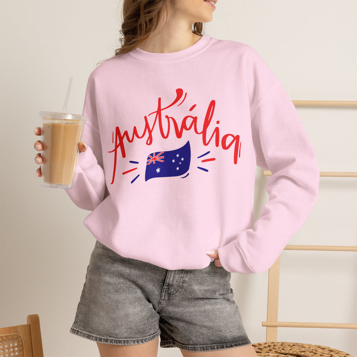 Australia Flag Sweatshirt Premium Design SKIALFA Unisex