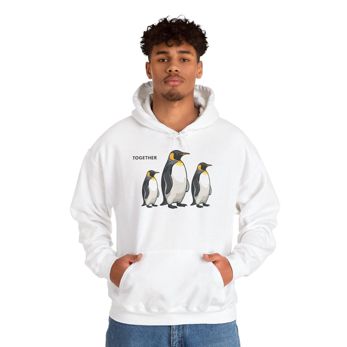 TOGETHER Penguin Hoodie Premium Design SKIALFA Unisex
