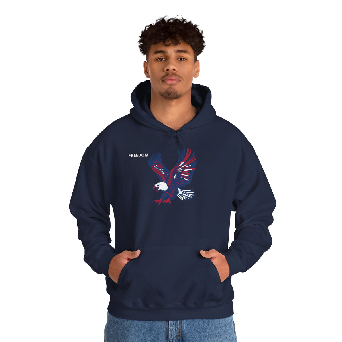 FREEDOM Eagle Hoodie Premium Design SKIALFA Unisex