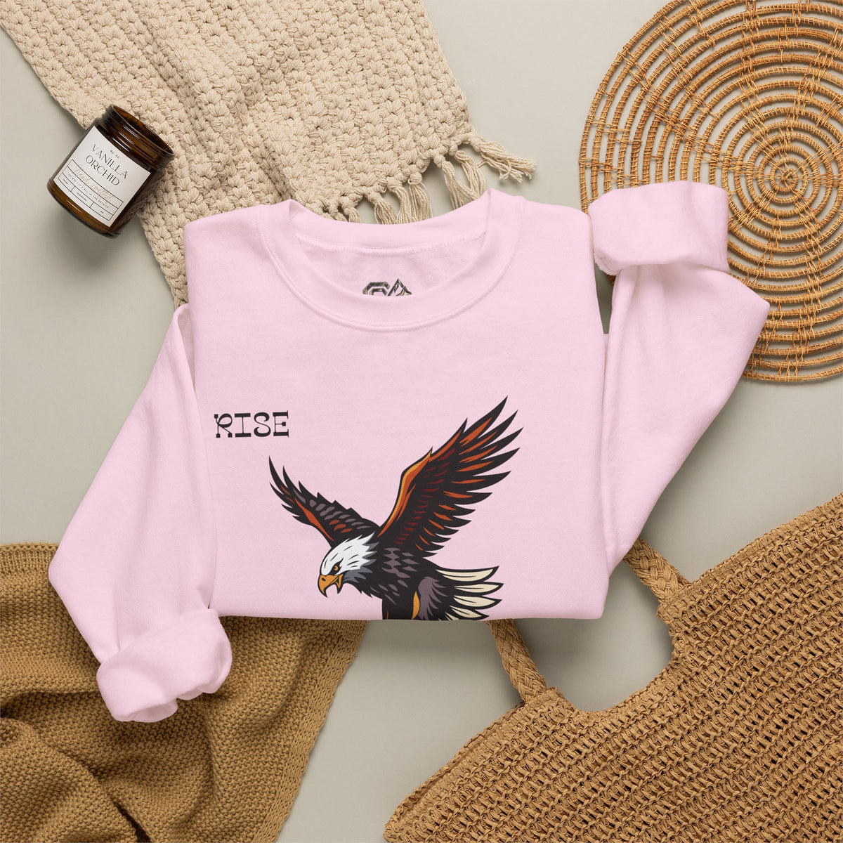 RISE Eagle Sweatshirt Premium Design SKIALFA Unisex