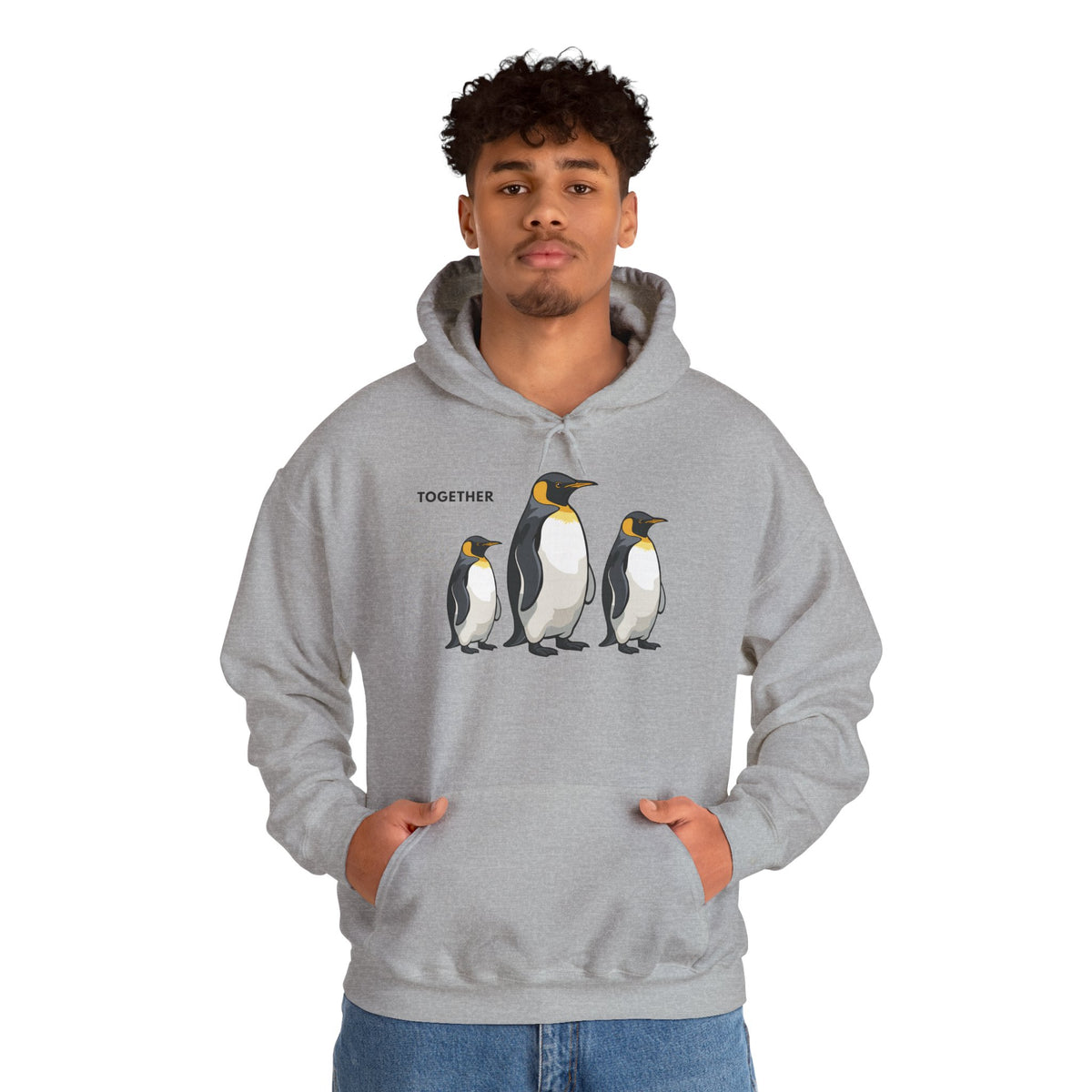 TOGETHER Penguin Hoodie Premium Design SKIALFA Unisex