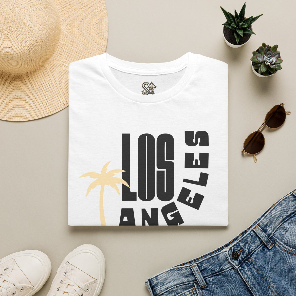 LOS ANGELES T-Shirt Premium Design SKIALFA Unisex