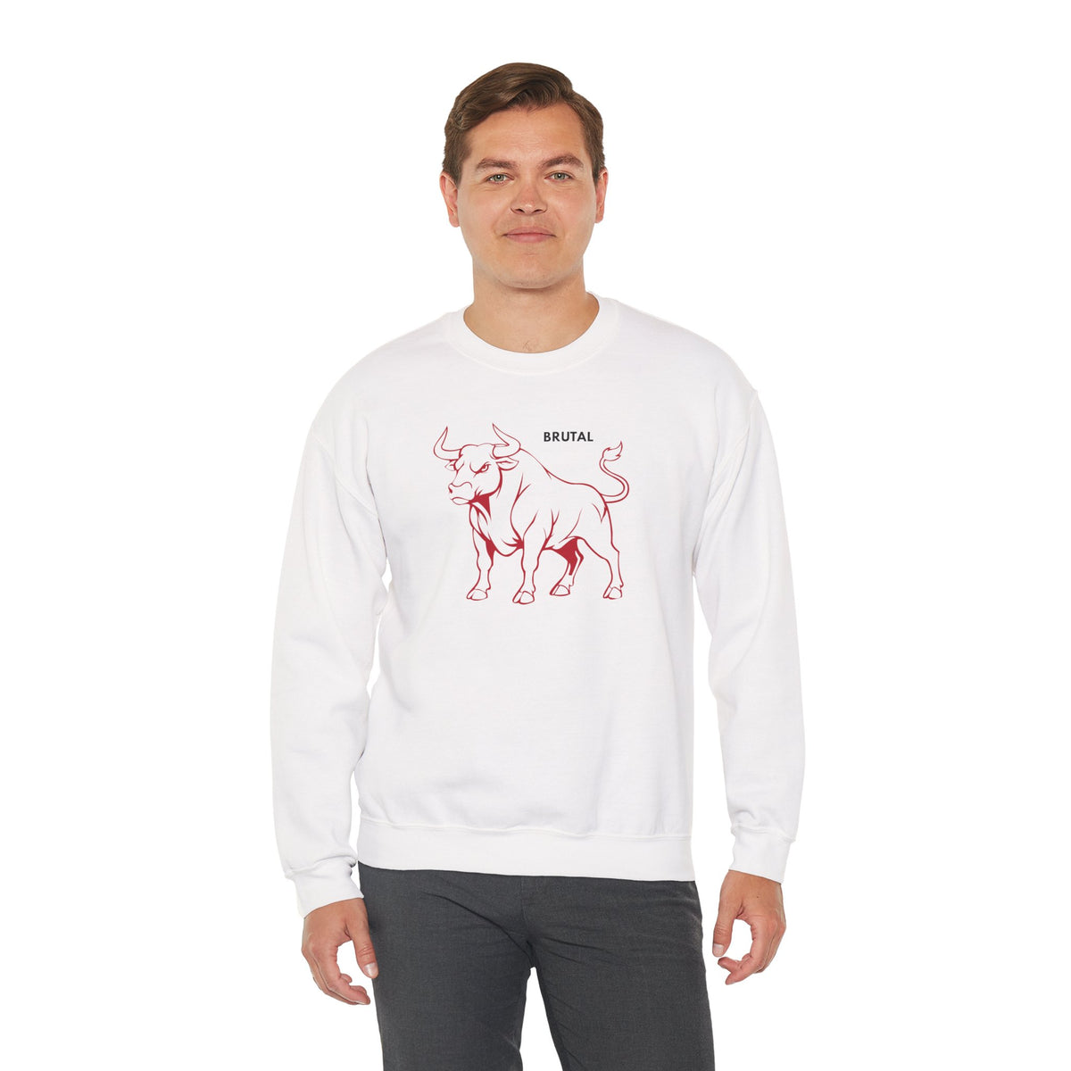 BRUTAL Bull Sweatshirt Premium Design SKIALFA Unisex