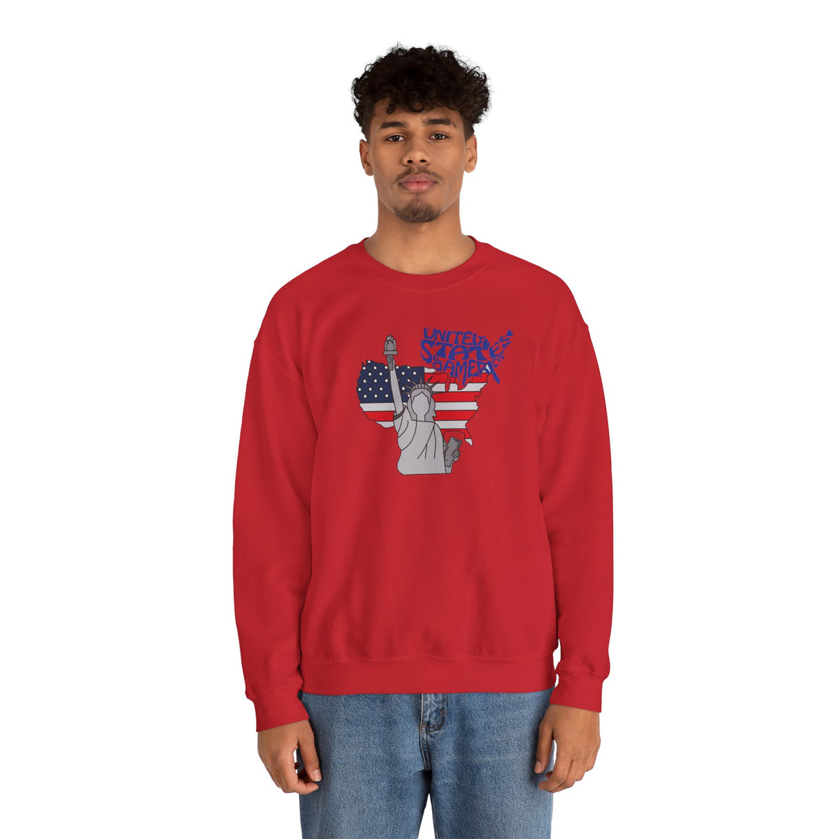 United States of America Sweatshirt Premium Design SKIALFA Unisex
