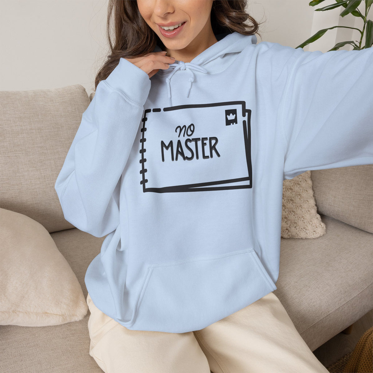 NO MASTER Hoodie Premium Design SKIALFA Unisex