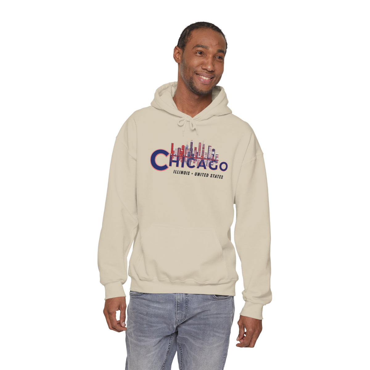 CHICAGO Hoodie Premium Design SKIALFA Unisex