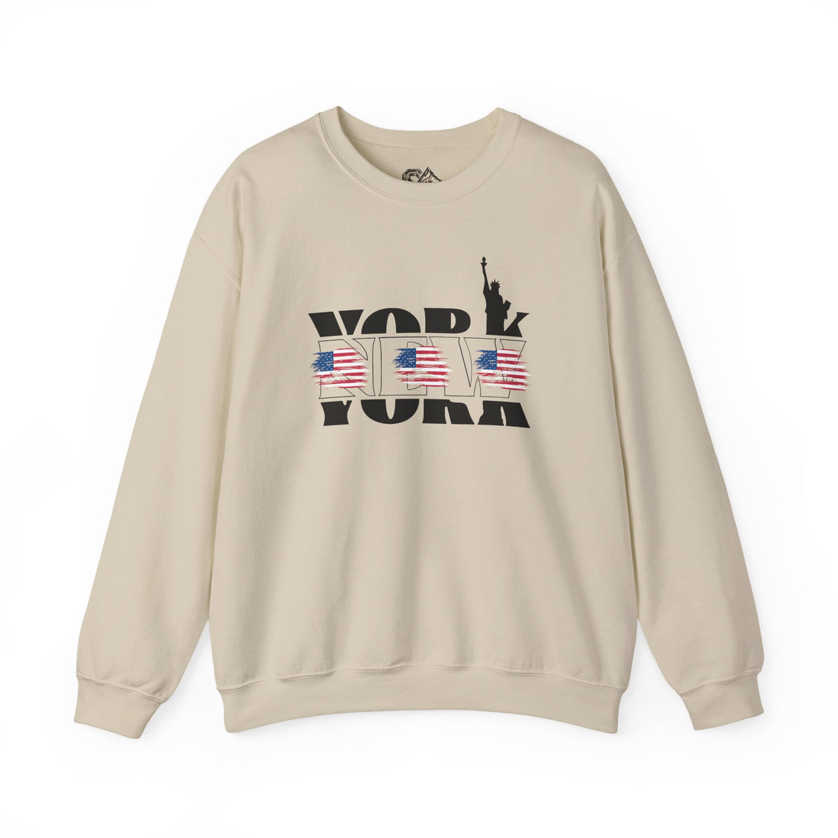 New York American Flag Sweatshirt Premium Design SKIALFA Unisex