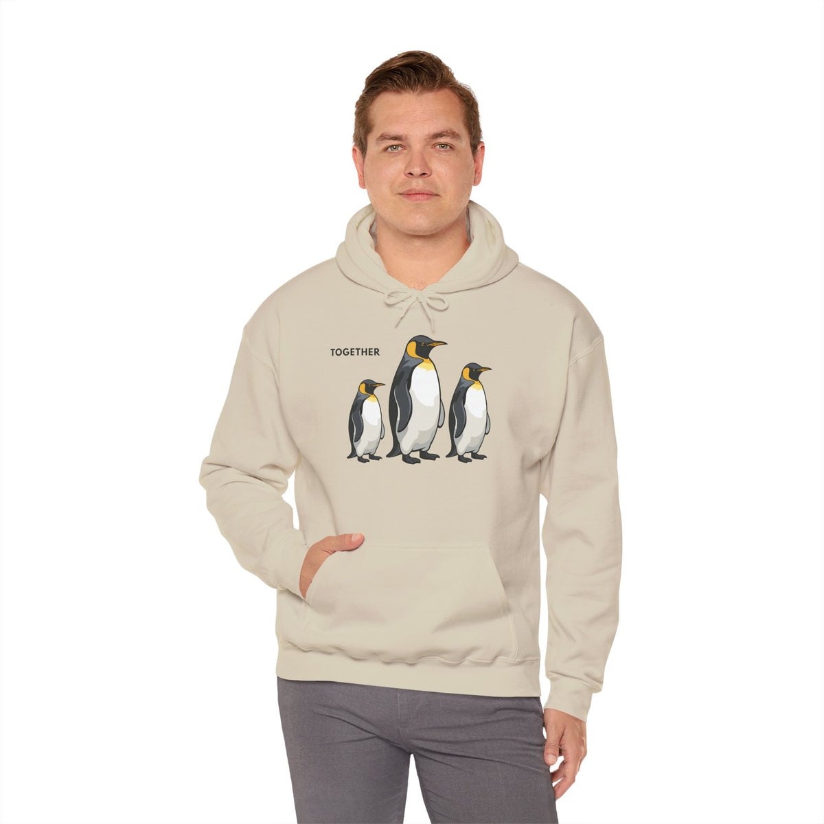 TOGETHER Penguin Hoodie Premium Design SKIALFA Unisex
