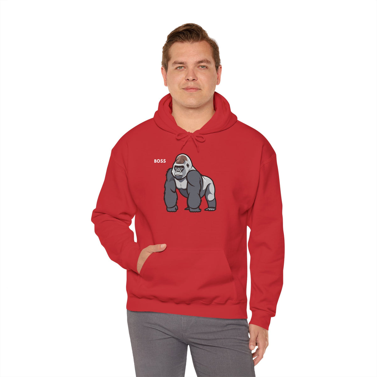 BOSS Gorilla Hoodie Premium Design SKIALFA Unisex