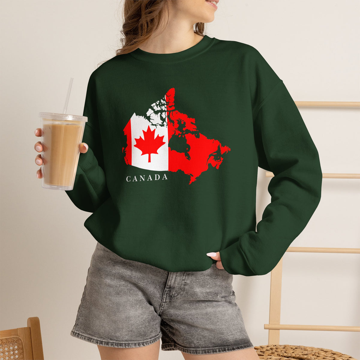 Canada Maple Sweatshirt Premium Design SKIALFA Unisex