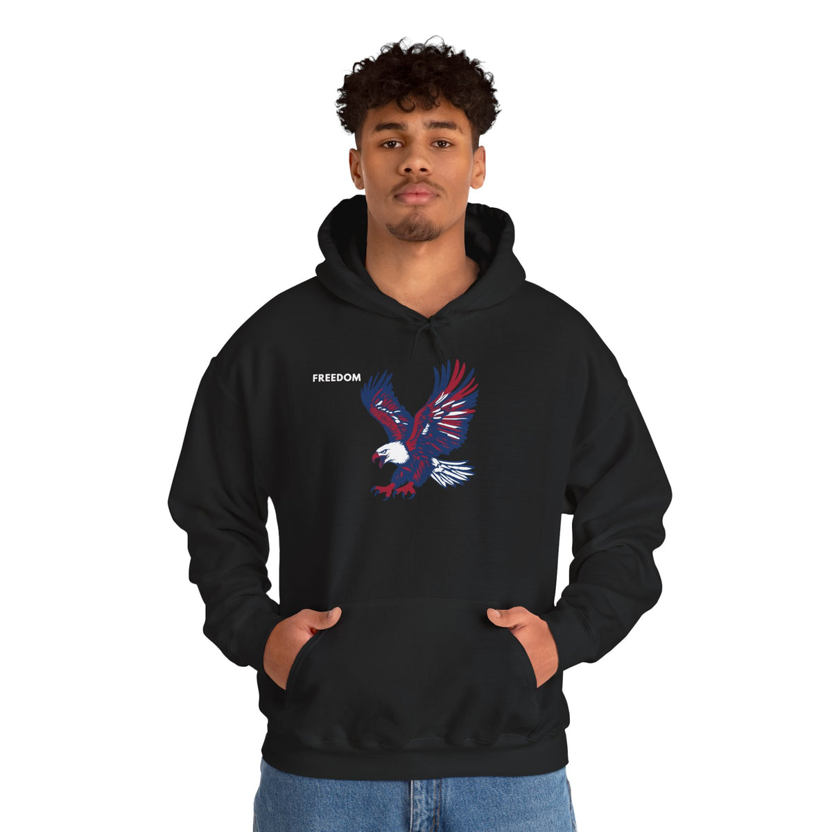 FREEDOM Eagle Hoodie Premium Design SKIALFA Unisex