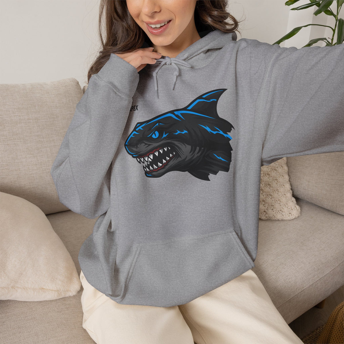 APEX Shark Hoodie Premium Design SKIALFA Unisex