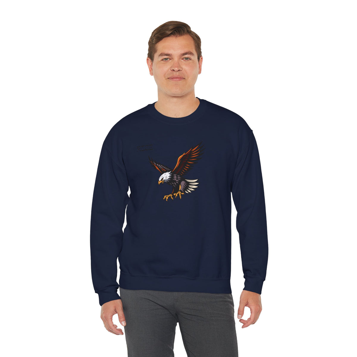 RISE Eagle Sweatshirt Premium Design SKIALFA Unisex