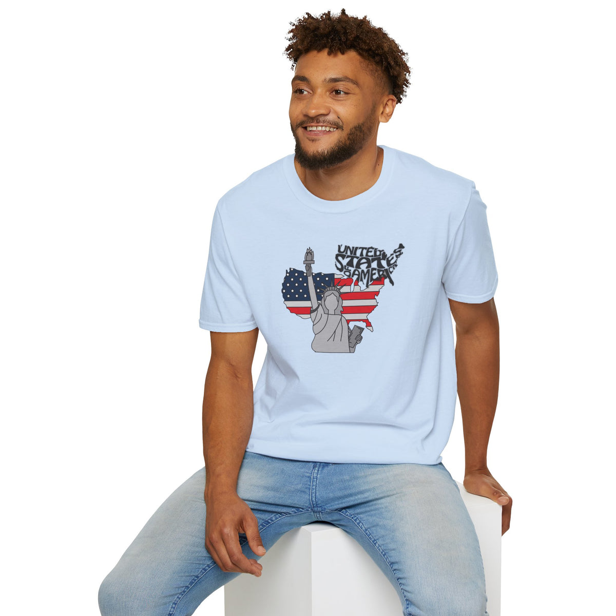 United States America T-Shirt Premium Design SKIALFA Unisex