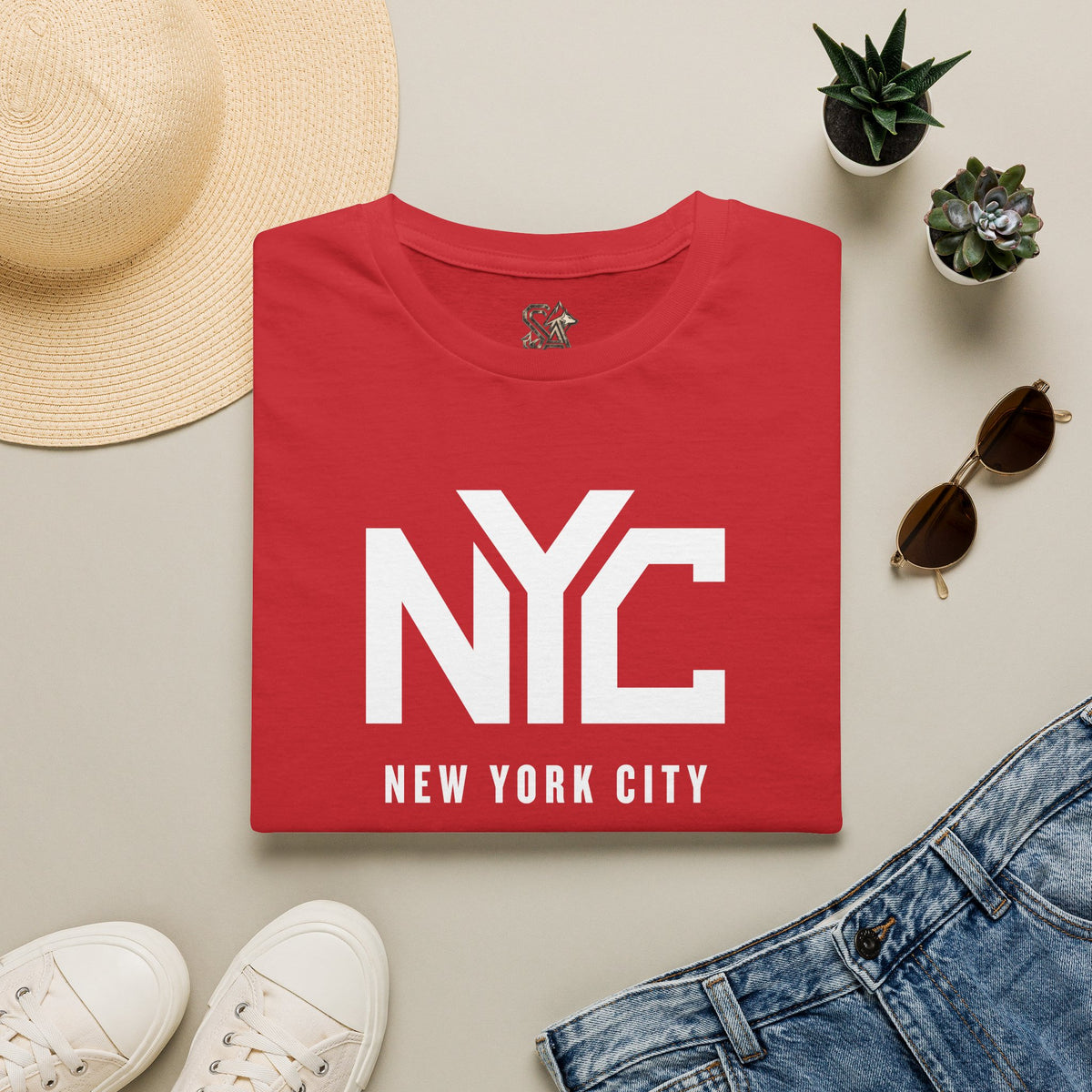 NYC New York City T-Shirt Premium Design SKIALFA Unisex
