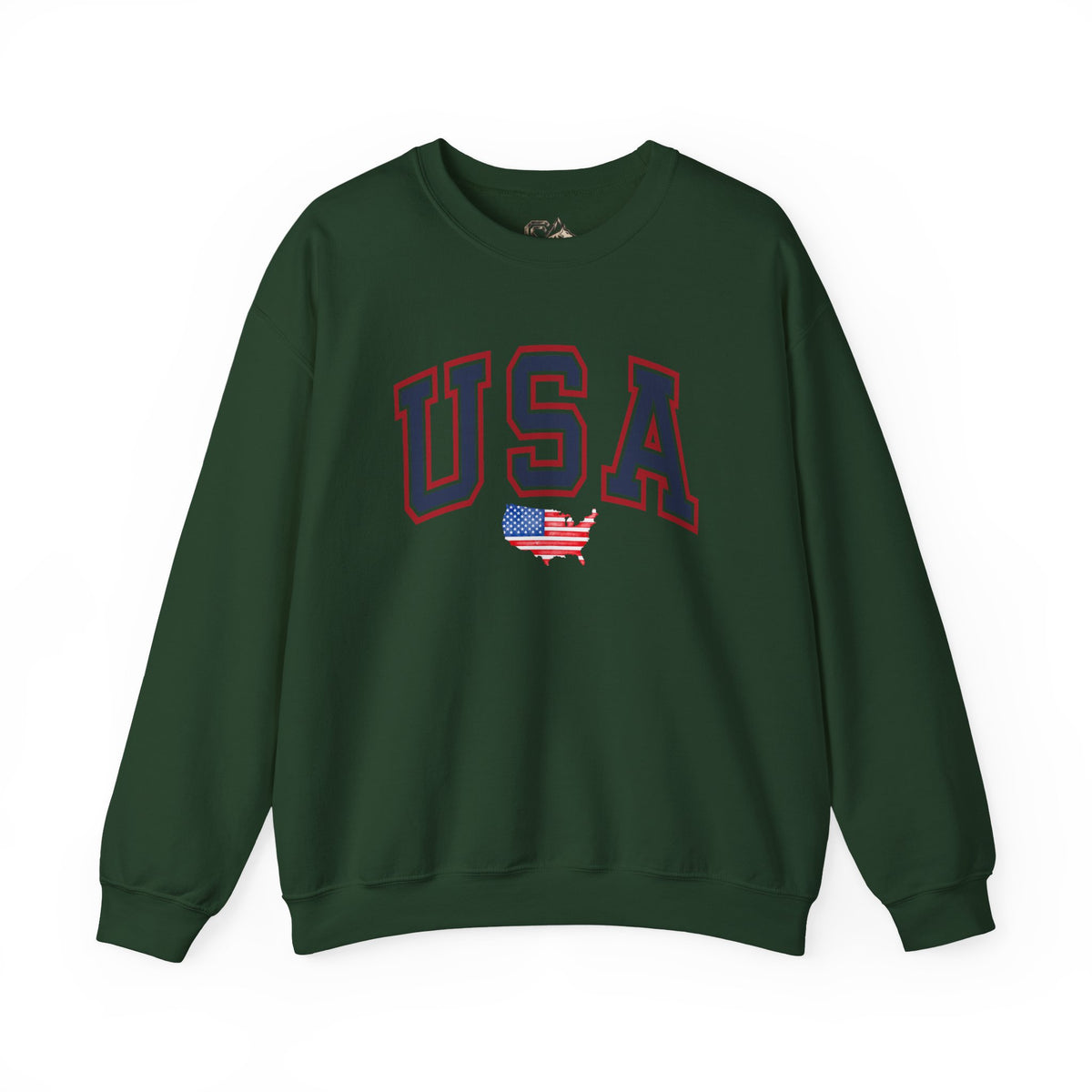 USA Flag Sweatshirt Premium Design SKIALFA Unisex