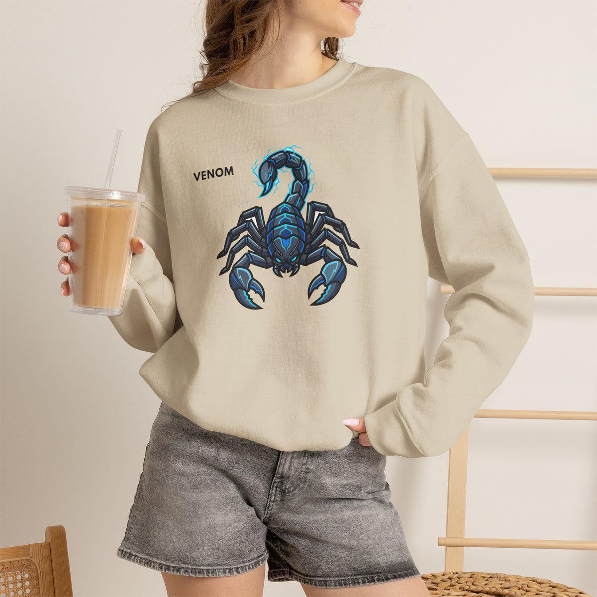 VENOM Scorpion Sweatshirt Premium Design SKIALFA Unisex
