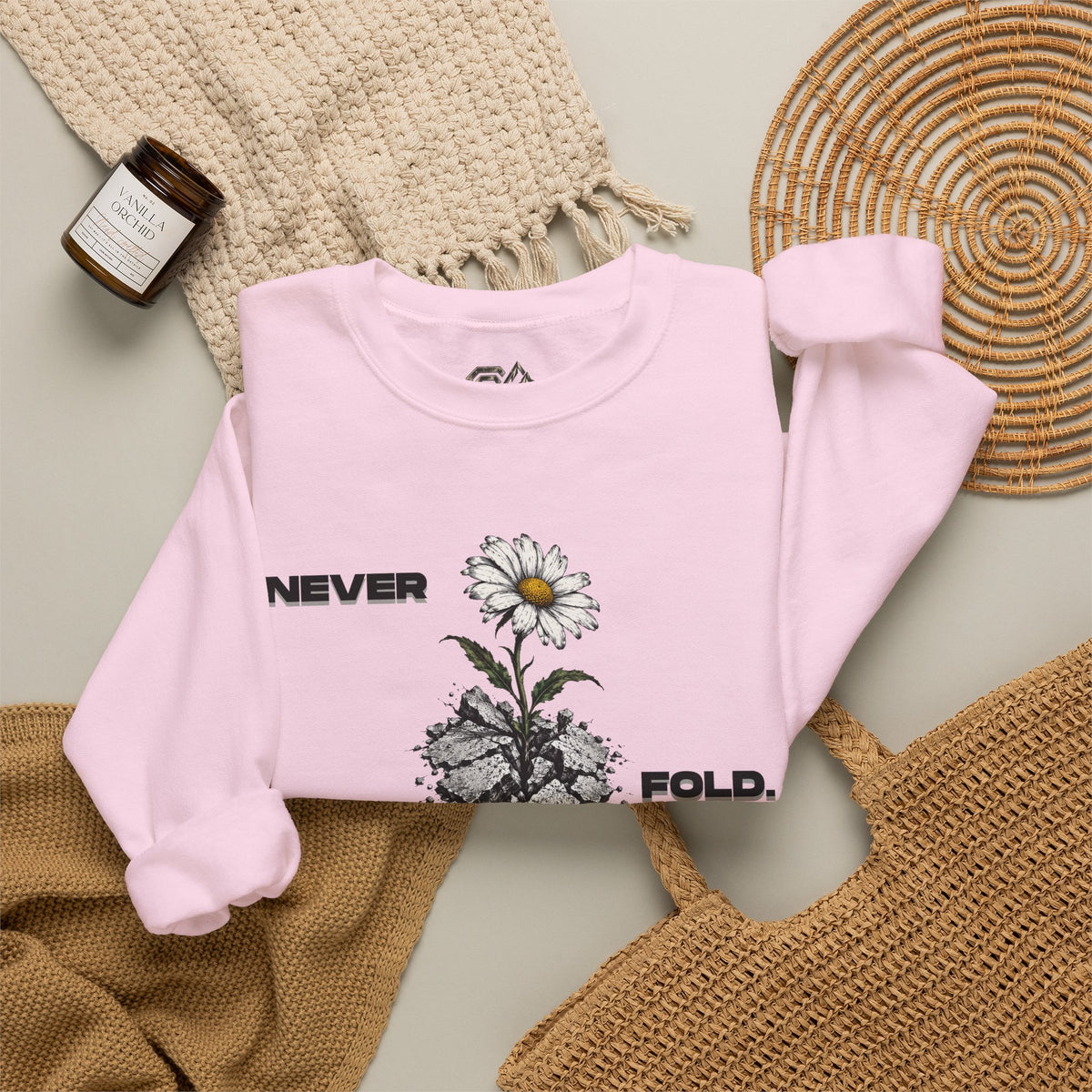 NEVER FOLD Sweatshirt Premium Design SKIALFA Unisex