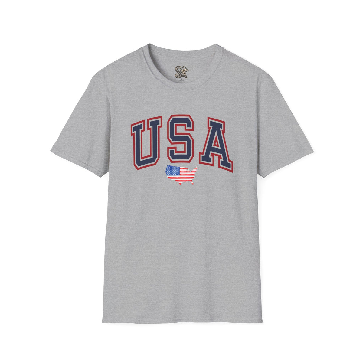 USA Flag T-Shirt Premium Design SKIALFA Unisex