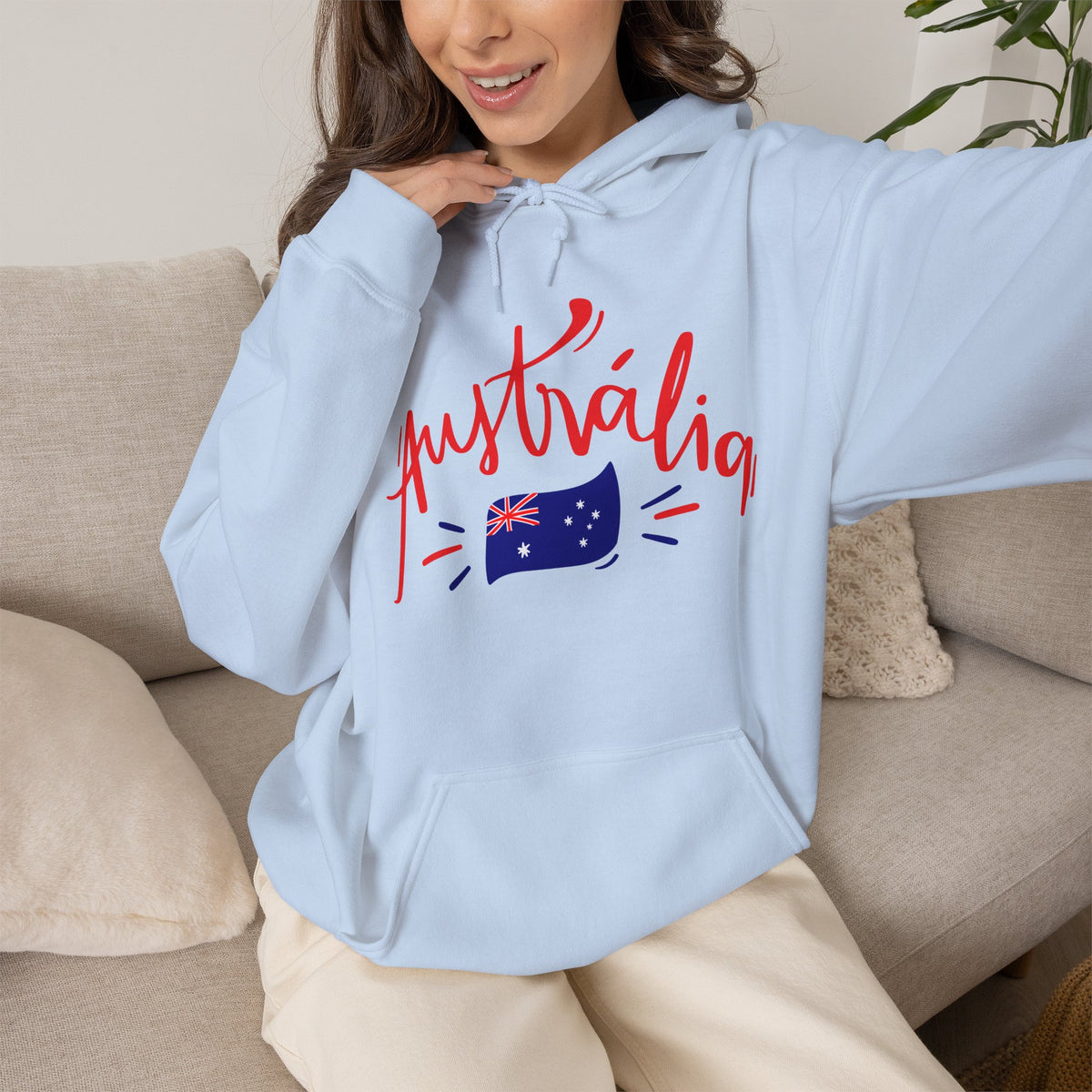 AUSTRALIA FLAG Hoodie Premium Design SKIALFA Unisex
