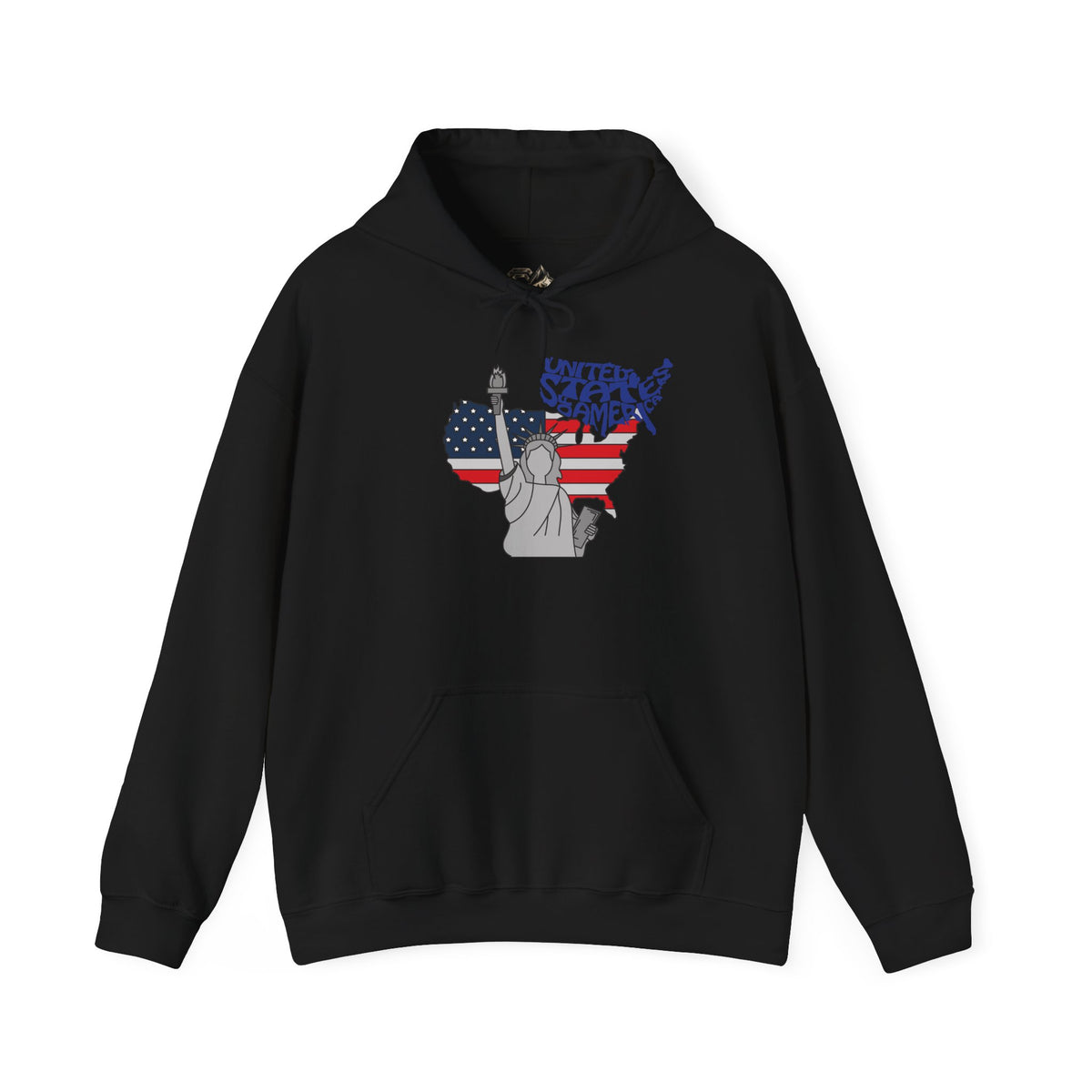 USA Flag Hoodie Premium Design SKIALFA Unisex