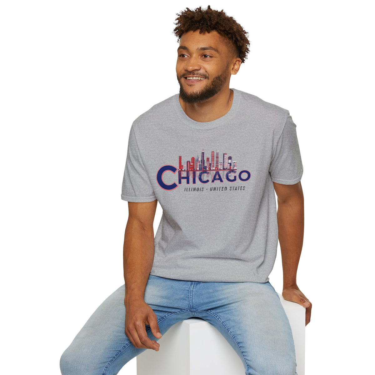 Chicago T-Shirt Premium Design SKIALFA Unisex