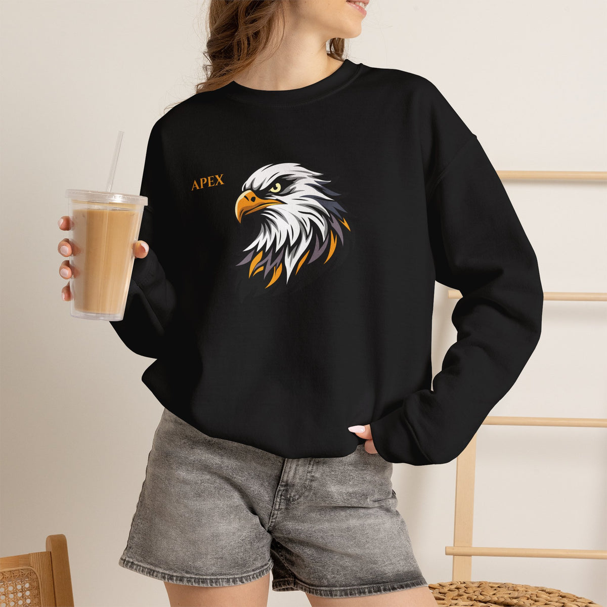 APEX Eagle Sweatshirt Premium Design SKIALFA Unisex