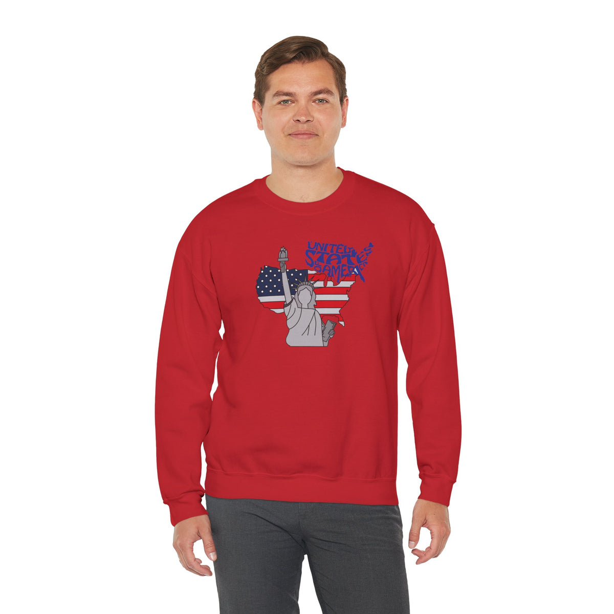 United States of America Sweatshirt Premium Design SKIALFA Unisex
