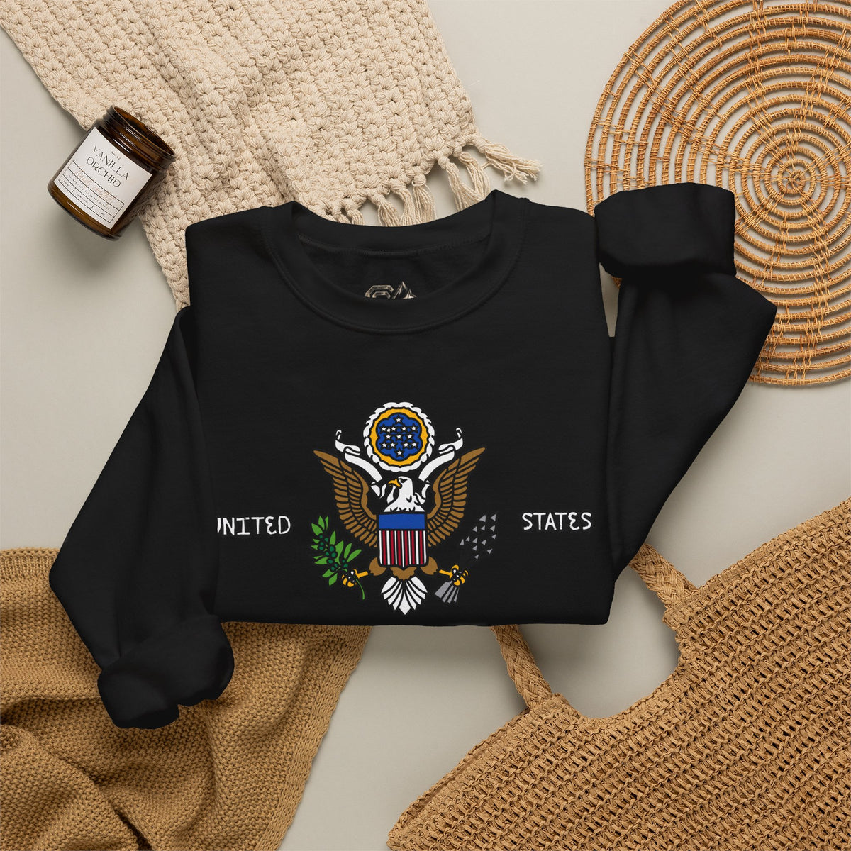 United States Sweatshirt Premium Design SKIALFA Unisex