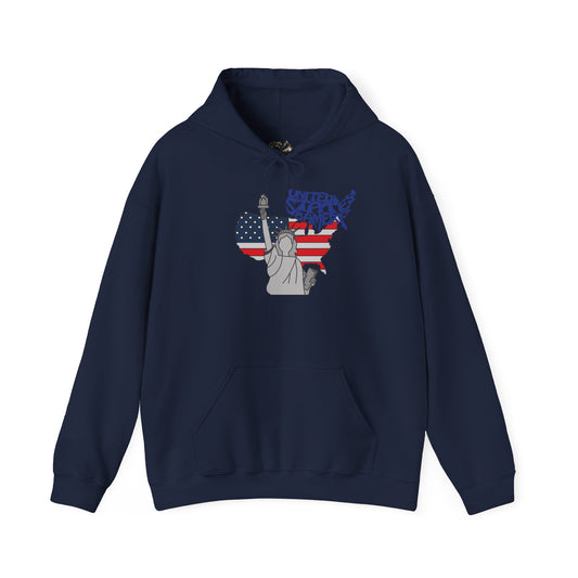USA Flag Hoodie Premium Design SKIALFA Unisex