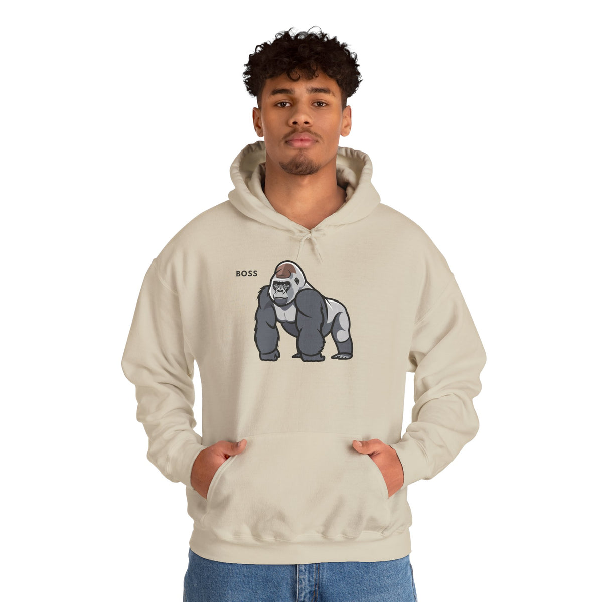 BOSS Gorilla Hoodie Premium Design SKIALFA Unisex