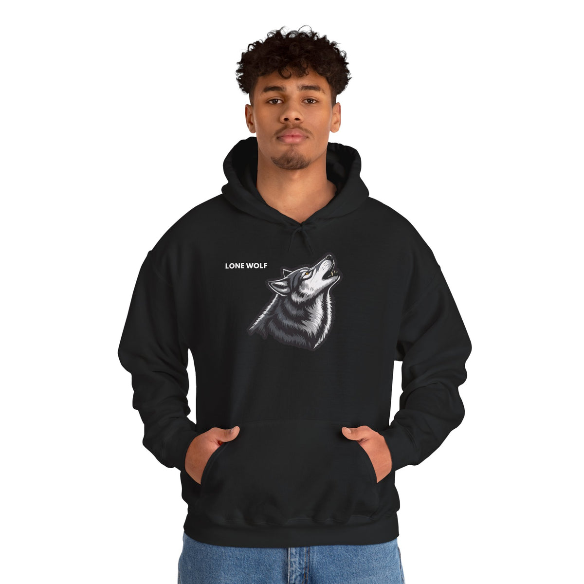 LONE WOLF Hoodie Premium Design SKIALFA Unisex