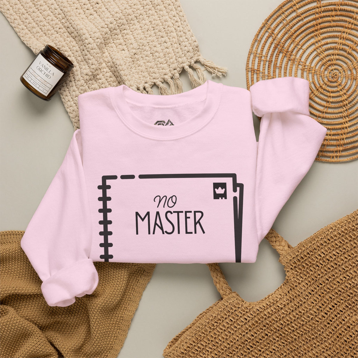 NO MASTER Sweatshirt Premium Design SKIALFA Unisex