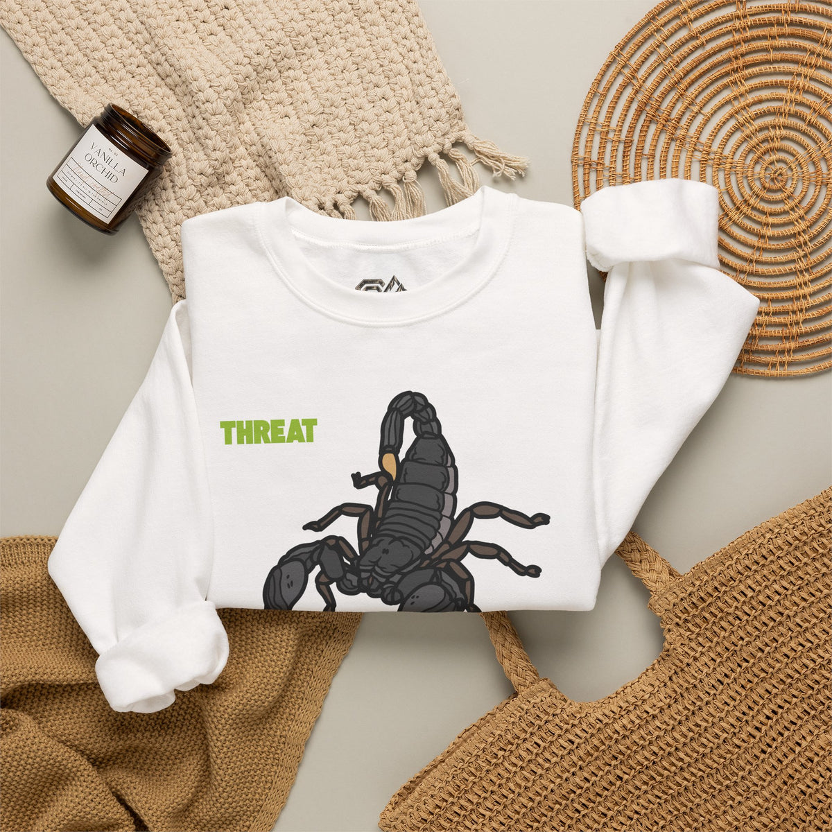 THREAT Scorpion Sweatshirt Premium Design SKIALFA Unisex
