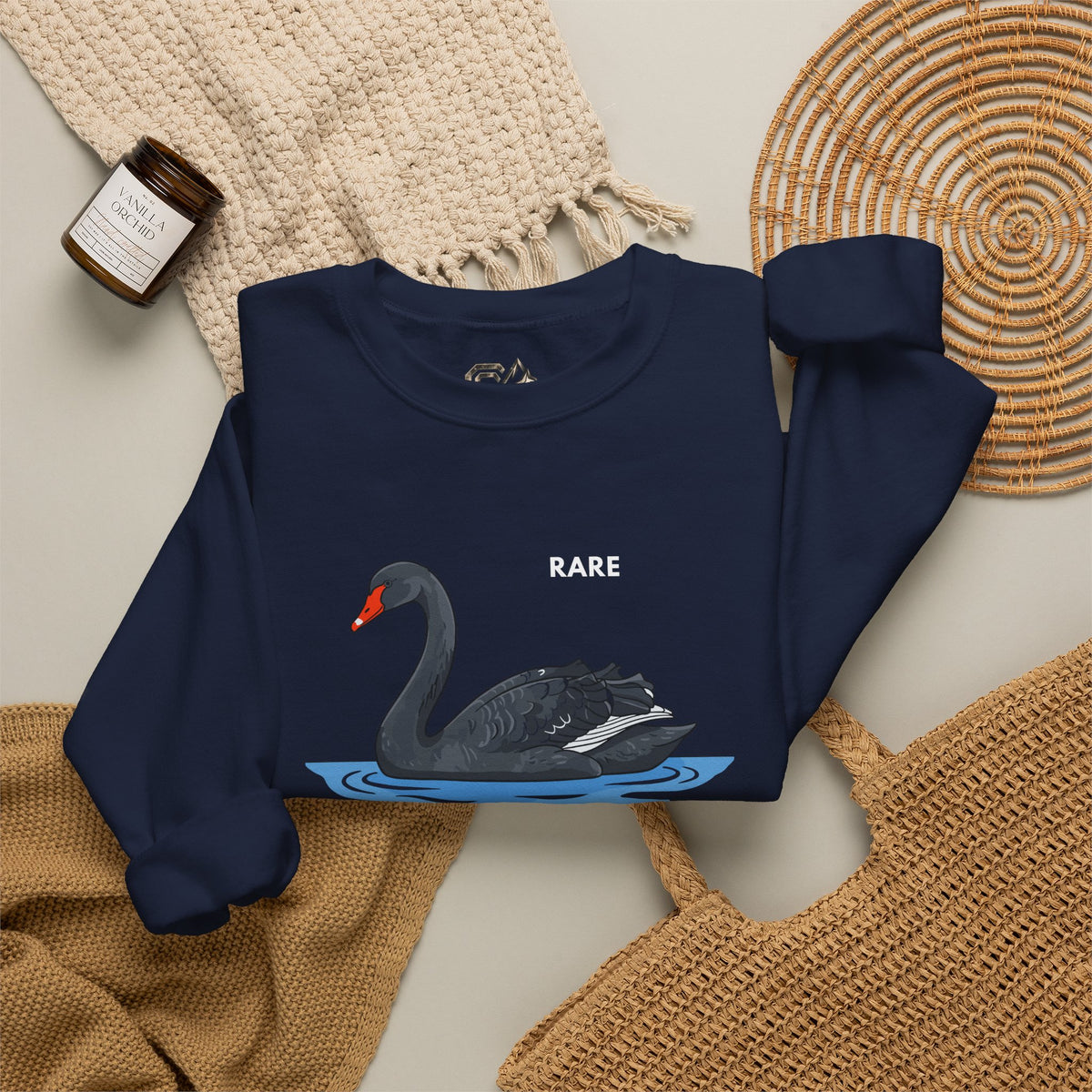 RARE Black Swan Sweatshirt Premium Design SKIALFA Unisex