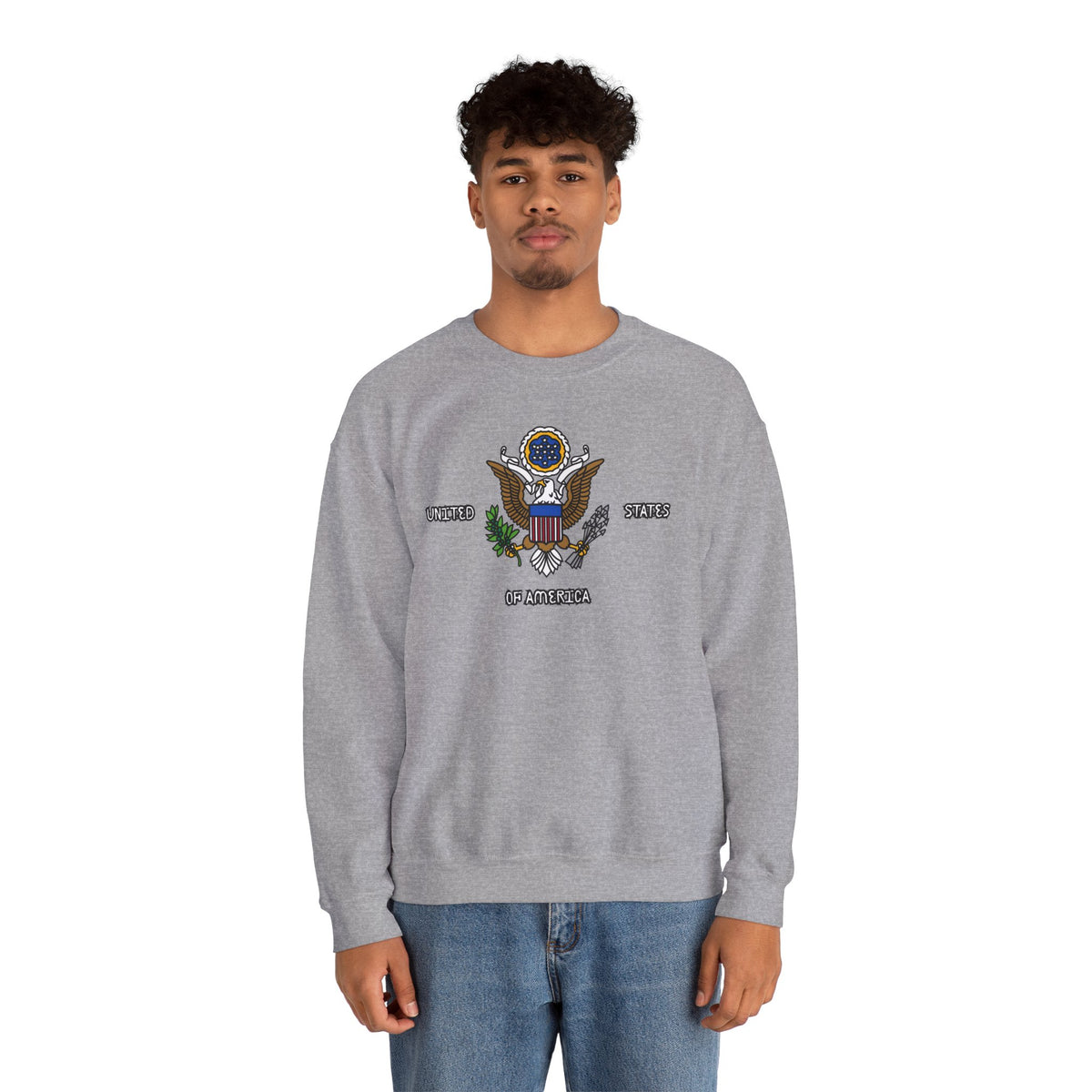 United States Sweatshirt Premium Design SKIALFA Unisex