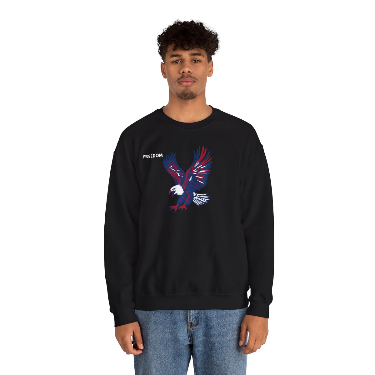 FREEDOM Eagle Sweatshirt Premium Design SKIALFA Unisex