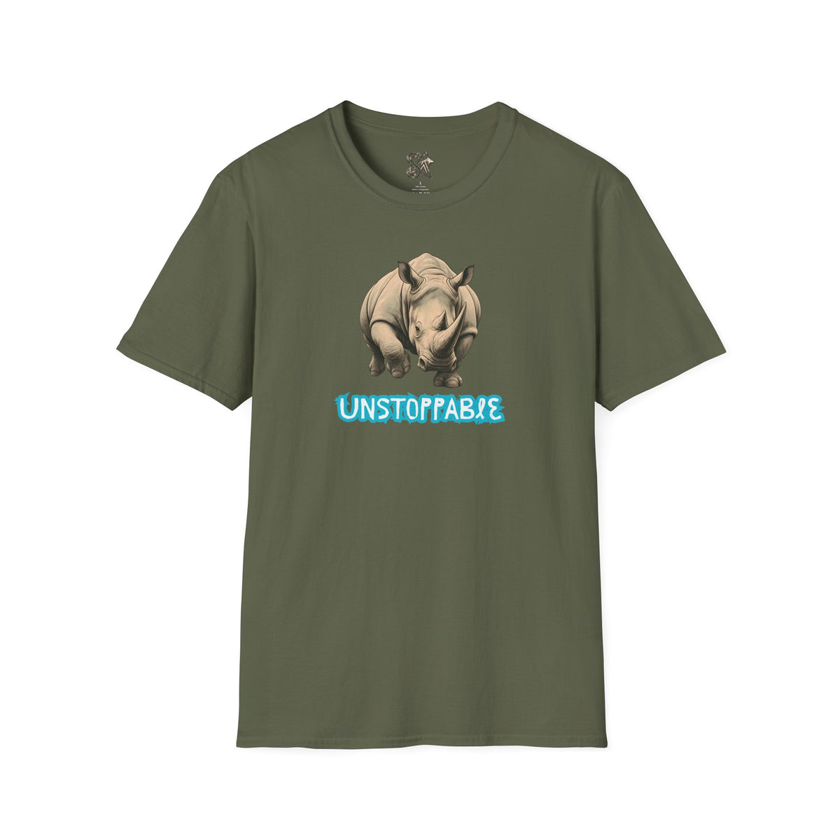 UNSTOPPABLE Rhino T-Shirt Premium Design SKIALFA Unisex