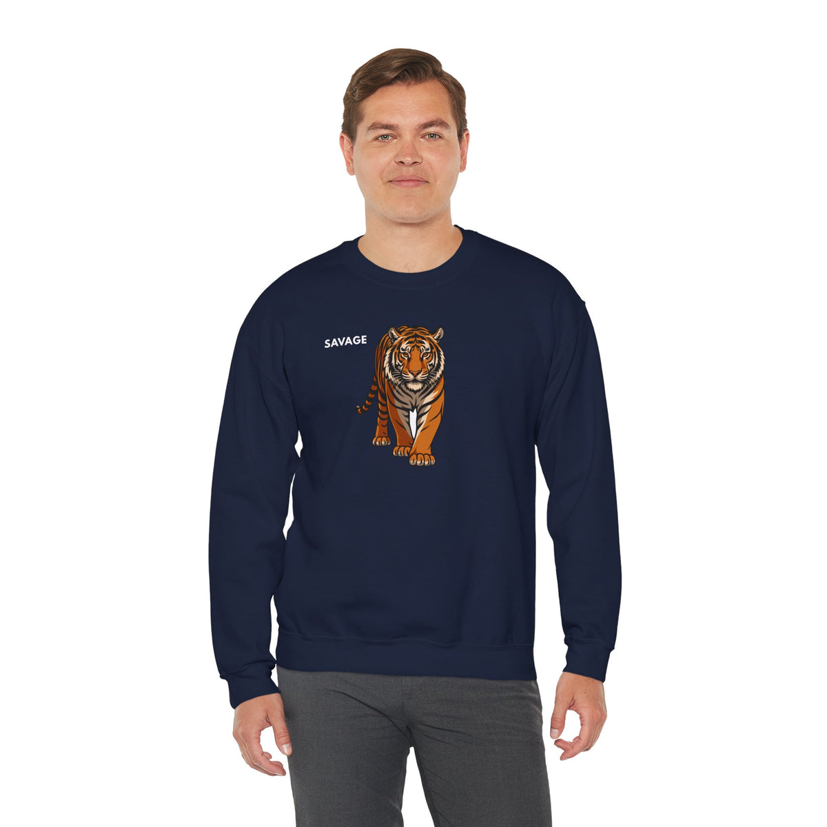SAVAGE Tiger Sweatshirt Premium Design SKIALFA Unisex